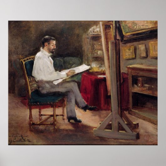The Artist Morot in his Studio, c.1874 Poster (Voorkant)