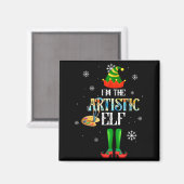 The Artistic Elf Squad Elf Family Christmas Pajama Magneet (Voorkant / Achterkant)
