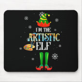 The Artistic Elf Squad Elf Family Christmas Pajama Muismat (Voorkant)