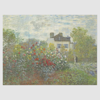 The Artists Garden at Argenteuil by Monet Tissuepapier