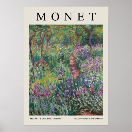 The Artists Garden At Giverny Poster (Voorkant)