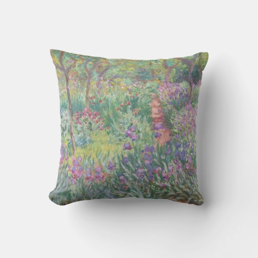"THE ARTISTS GARDEN" CLAUDE MONET ART CUSHION KUSSEN (Voorkant)