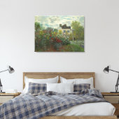 The Artists Garden in Argenteuil Claude Monet Canvas Afdruk (Insitu (Slaapkamer))