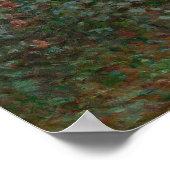 The Artists Garden in Argenteuil Claude Monet Poster (Hoek)