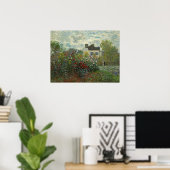 The Artists Garden in Argenteuil Claude Monet Poster (Thuiskantoor)