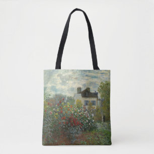 The Artists Garden in Argenteuil Claude Monet Tote Bag