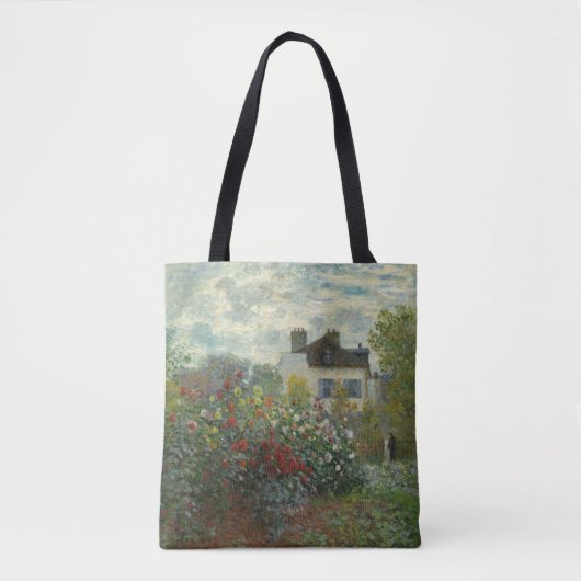 The Artists Garden in Argenteuil Claude Monet Tote Bag (Voorkant)