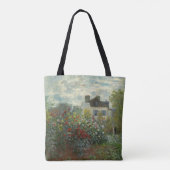 The Artists Garden in Argenteuil Claude Monet Tote Bag (Achterkant)