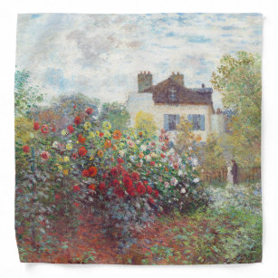 The Artists Garden in Argenteuil door Claude Monet Bandana