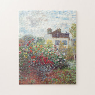 The Artists Garden in Argenteuil door Claude Monet Legpuzzel