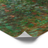 The Artists Garden in Argenteuil door Claude Monet Poster (Hoek)