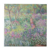 "THE ARTIST'S GARDEN" MONET FINE ART CERAMIC TEGEL TEGELTJE (Voorkant)