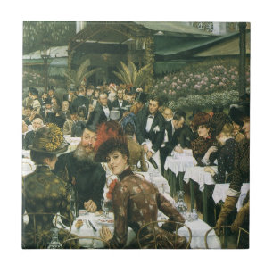 The Artist's Ladies by James Tissot, Vintage Art Tegeltje