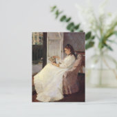 The Artist's Sister at a Window by Berthe Morisot Briefkaart (Staand voorkant)