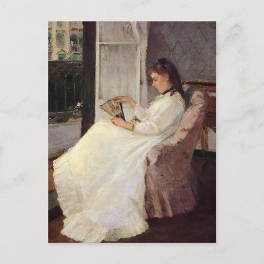 The Artist's Sister at a Window by Berthe Morisot Briefkaart (Voorkant)