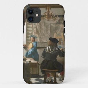 The Artist's Studio, c.1665-66 (olie op canvas) Case-Mate iPhone Case