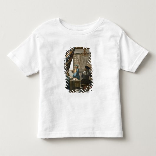 The Artist's Studio, c.1665-66 (olie op canvas) Kinder Shirts (Voorkant)