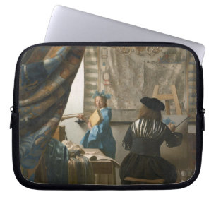 The Artist's Studio, c.1665-66 (olie op canvas) Laptop Sleeve