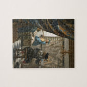 The Artist's Studio, c.1665-66 (olie op canvas) Legpuzzel (Horizontaal)
