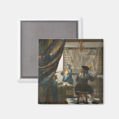 The Artists Studio, c.1665-66 (olie op canvas) Magneet (Voorkant / Achterkant)