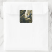 The Artist's Studio, c.1665-6 Vierkante Sticker (Tas)