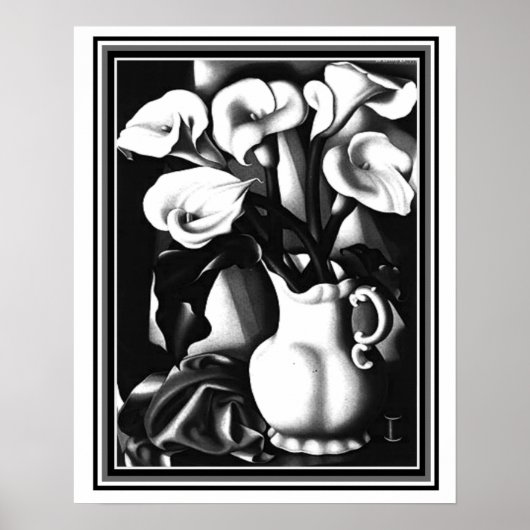 "The Arums" Art Deco Print Tamara de Lampicka (Voorkant)