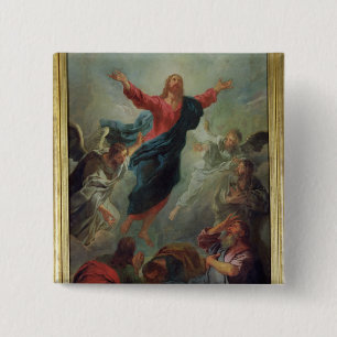 The Ascension, 1721 Vierkante Button 5,1 Cm