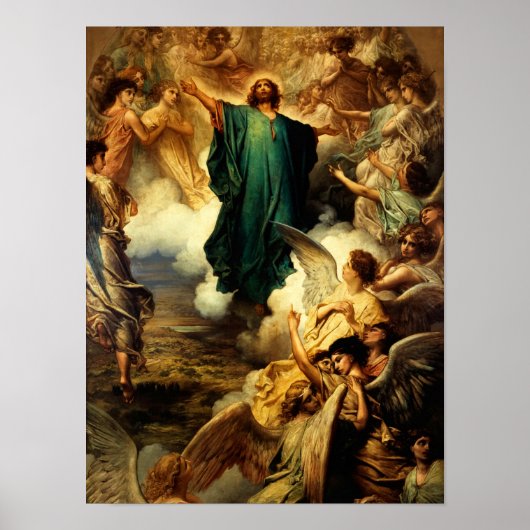 The Ascension, 1879, van Gustave Dore Poster (Voorkant)