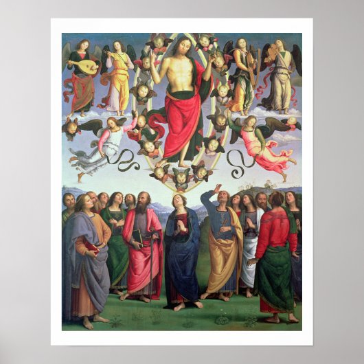 The Ascension of Christus, 1495-98 (olie op het pa Poster (Voorkant)