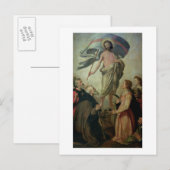 The Ascension of Christus, 1595 (olie op het panee Briefkaart (Voorkant / Achterkant)