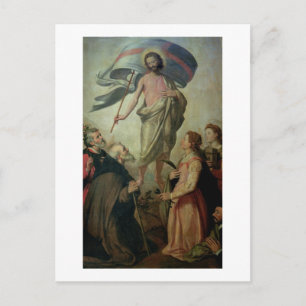 The Ascension of Christus, 1595 (olie op het panee Briefkaart