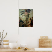 The Ascension of Christus, 1595 (olie op het panee Poster (Keuken)