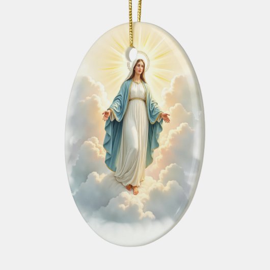 The Assumption of Mary God's Peace and Blessings Keramisch Ornament (Links)