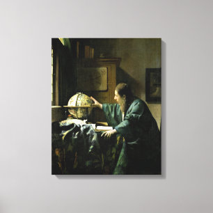 The Astronomer, 1668 Canvas Afdruk