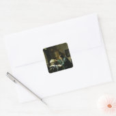 The Astronomer, 1668 Vierkante Sticker (Envelop)
