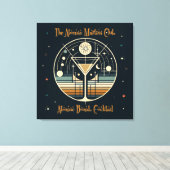 The Atomic Martini Club Atomic Bomb Cocktail Canvas Afdruk (Insitu (Houten vloer))