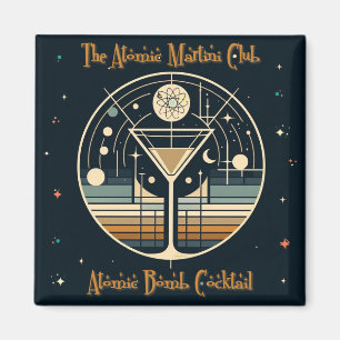 The Atomic Martini Club Atoombom Cocktail Magneet