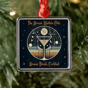 The Atomic Martini Club Atoombom Cocktail Metalen Ornament