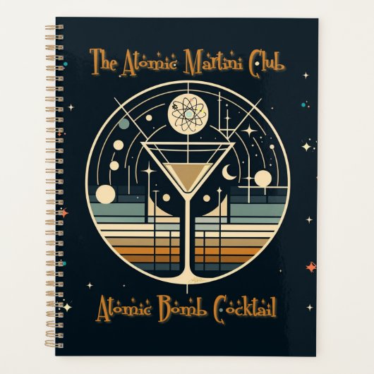 The Atomic Martini Club Atoombom Cocktail Planner (Voorkant)