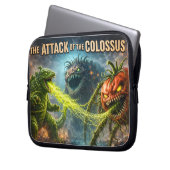 The attack of the Colossus sci-fi Caillou monster  Laptop Sleeve (Voorkant Links)