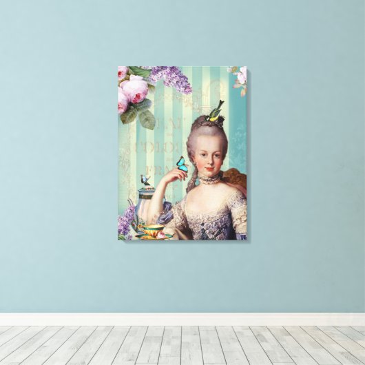 Thé au Petit Trianon Canvas Afdruk (Insitu (Houten vloer))