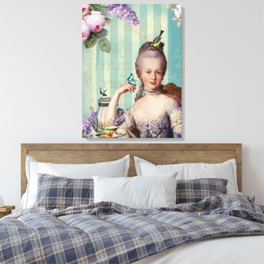 Thé au Petit Trianon Canvas Afdruk (Insitu (Slaapkamer))