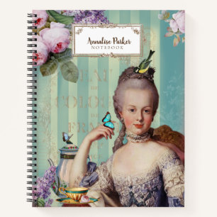 Thé au Petit Trianon Frans gepersonaliseerd Notitieboek