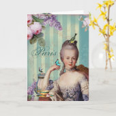 Thé au Petit Trianon - Gelukkige Verjaardag Kaart (Gele Bloem)