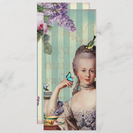 Thé au Petit Trianon Menu (Voorkant / Achterkant)