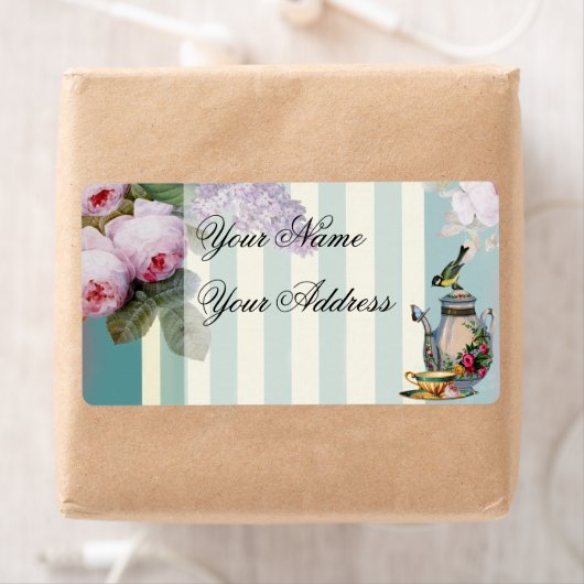 Thé au Petit Trianon met theepot en beker Etiket (Insitu)