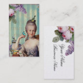 Thé au Petit Trianon over goud Visitekaartje (Voorkant / Achterkant)