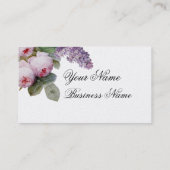 Thé au Petit Trianon over goud Visitekaartje (Achterkant)