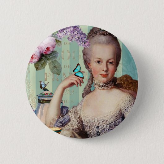 Thé au Petit Trianon Ronde Button 5,7 Cm (Voorkant)