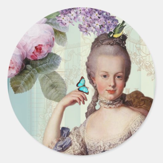 Thé au Petit Trianon Ronde Sticker (Voorkant)